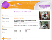 Tablet Screenshot of frauenhaus-stpoelten.at